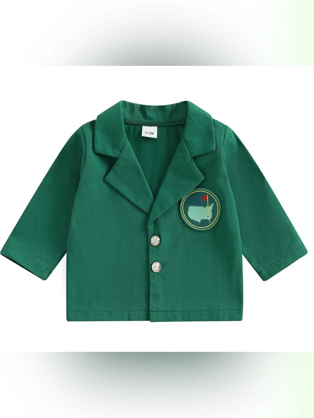 Green Boys' Blazer Jacket with Golf Patch size 9-12 month New without tag